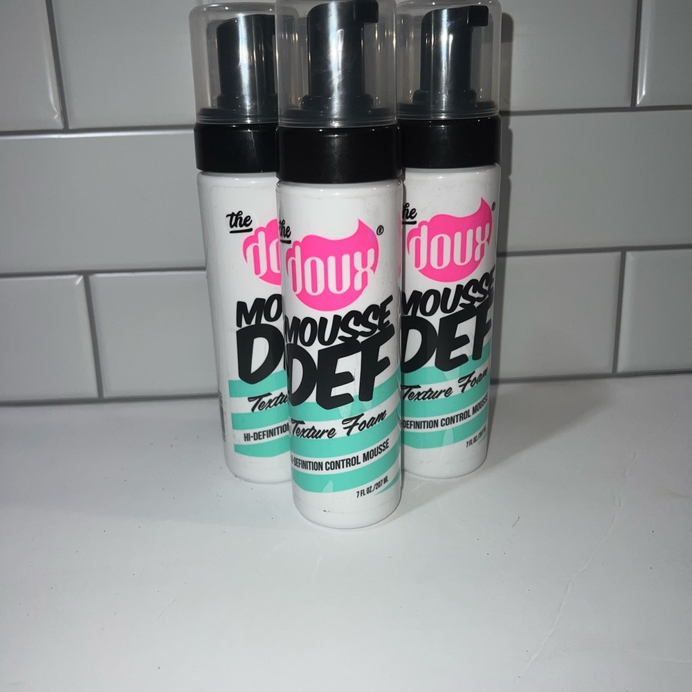 Lot 3 The Doux Mousse Def Texture Foam 7 oz each